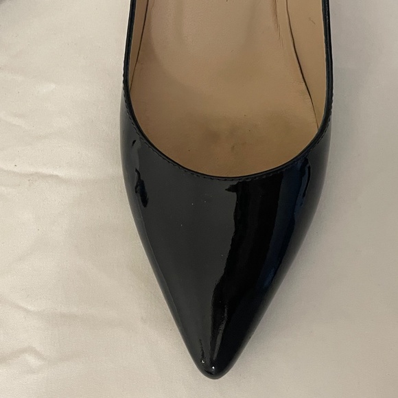 LK Bennett Floret Blue Patent Leather Pump -  size 6.5 (37) - Picture 2 of 8